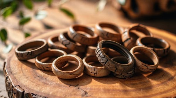 Découvrez notre sélection exclusive de bagues en bois écologiques