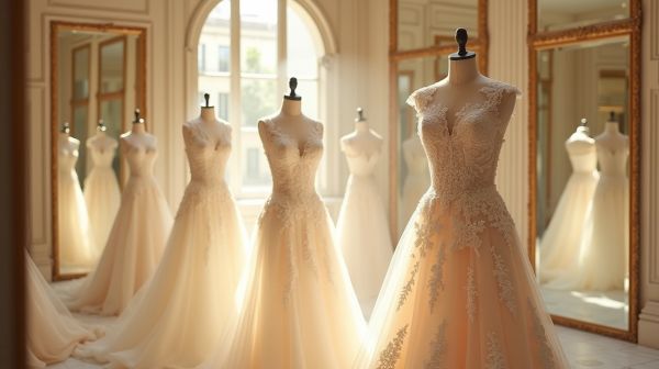 Trouvez votre robe de mariée à Saint-Étienne : les créations de Dallia Création