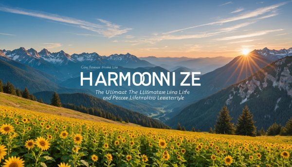 Harmonisez Votre Existence : Le Guide Ultime pour Adopter un Mode de Vie Zen